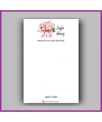 Kişiye Özel Logolu Toka - Takı Kartı - BS182