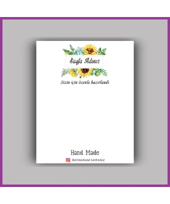 Kişiye Özel Logolu Toka - Takı Kartı - BS193