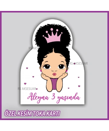 Lastik Toka Kartı -Bebek, Doğum Günü Hatırası