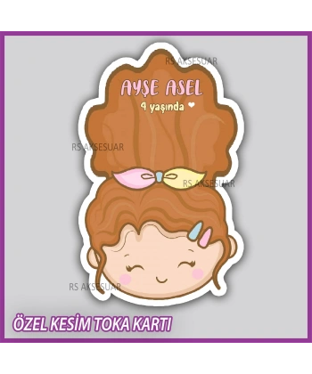 Lastik Toka Kartı -Bebek, Doğum Günü Hatırası