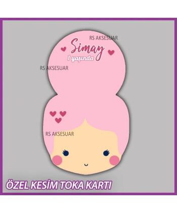Lastik Toka Kartı -Bebek, Doğum Günü Hatırası