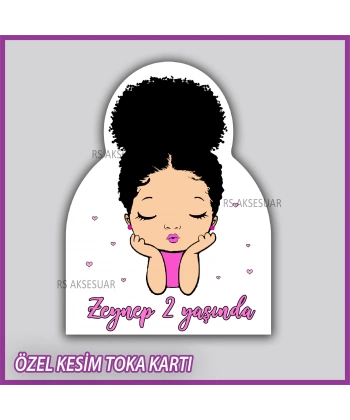 Lastik Toka Kartı -Bebek, Doğum Günü Hatırası