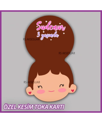 Lastik Toka Kartı -Bebek, Doğum Günü Hatırası