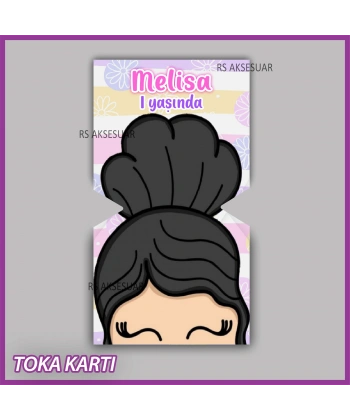 Lastik Toka Kartı -Bebek, Doğum Günü Hatırası