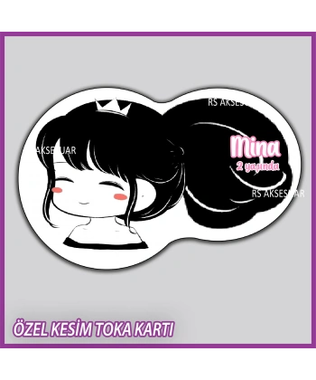 Lastik Toka Kartı -Bebek, Doğum Günü Hatırası