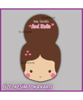 Lastik Toka Kartı -Bebek, Doğum Günü Hatırası
