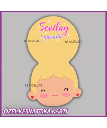 Lastik Toka Kartı -Bebek, Doğum Günü Hatırası