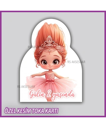 Lastik Toka Kartı -Bebek, Doğum Günü Hatırası