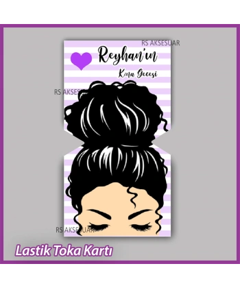 Lastik Toka Kartı -Nikah, Nişan, Kına Hatırası