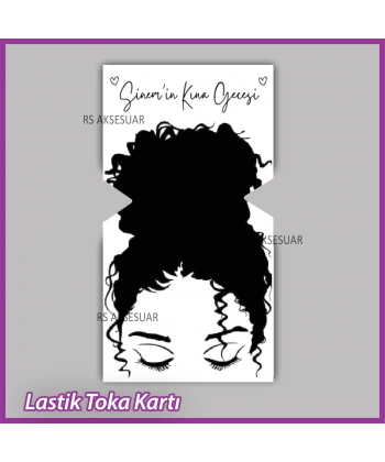 Lastik Toka Kartı -Nikah, Nişan, Kına Hatırası