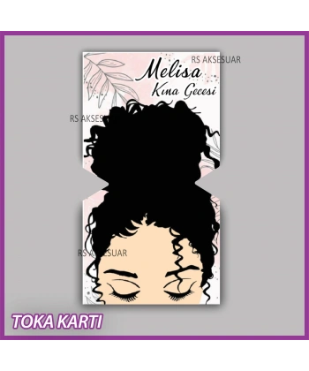 Lastik Toka Kartı -Nikah, Nişan, Kına Hatırası