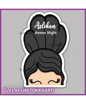 Lastik Toka Kartı -Nikah, Nişan, Kına Hatırası