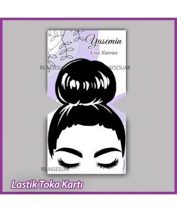 Lastik Toka Kartı -Nikah, Nişan, Kına Hatırası