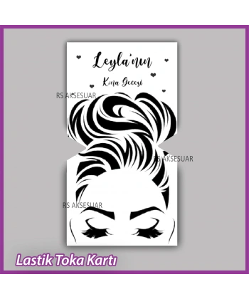 Lastik Toka Kartı -Nikah, Nişan, Kına Hatırası
