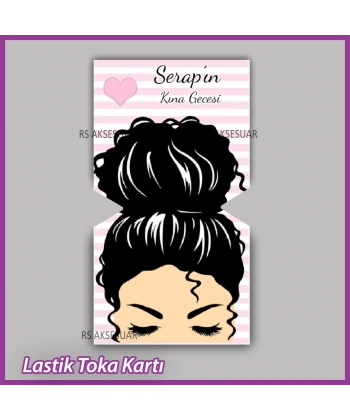 Lastik Toka Kartı -Nikah, Nişan, Kına Hatırası