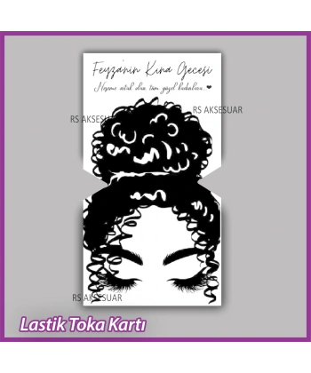 Lastik Toka Kartı -Nikah, Nişan, Kına Hatırası