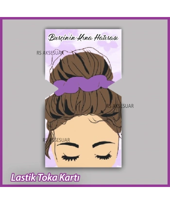 Lastik Toka Kartı -Nikah, Nişan, Kına Hatırası