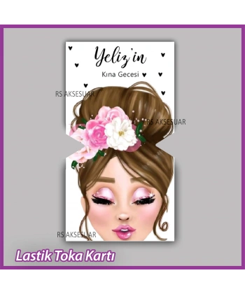 Lastik Toka Kartı -Nikah, Nişan, Kına Hatırası