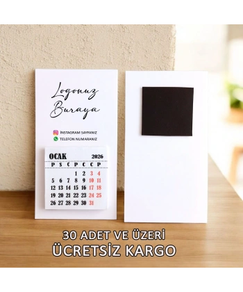 Magnetli Mini Buzdolabı Takvimi - 6286