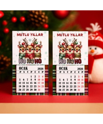 Magnetli Mini Takvim - Yılbaşı Hediyesi- YY6262