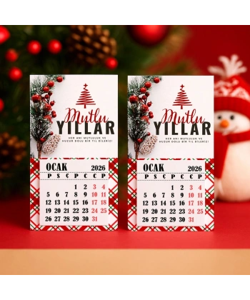 Magnetli Mini Takvim - Yılbaşı Hediyesi- YY6263