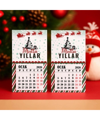 Magnetli Mini Takvim - Yılbaşı Hediyesi- YY6264