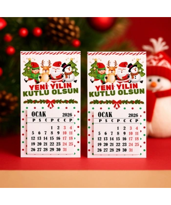 Magnetli Mini Takvim - Yılbaşı Hediyesi- YY6265