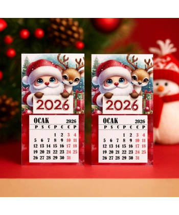 Magnetli Mini Takvim - Yılbaşı Hediyesi- YY6266