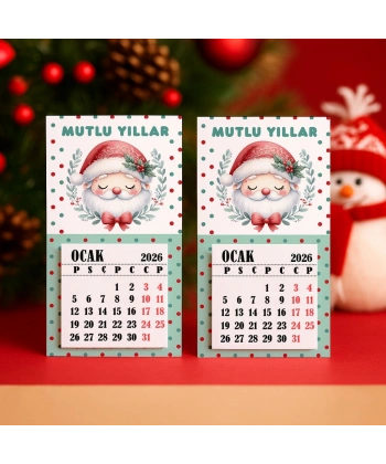 Magnetli Mini Takvim - Yılbaşı Hediyesi- YY6272