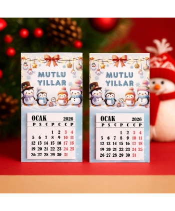 Magnetli Mini Takvim - Yılbaşı Hediyesi- YY6269