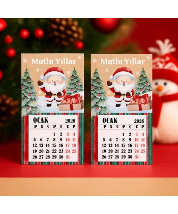 Magnetli Mini Takvim - Yılbaşı Hediyesi- YY6275