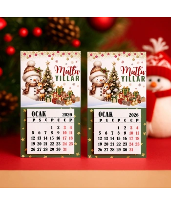 Magnetli Mini Takvim - Yılbaşı Hediyesi- YY6276