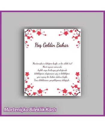 Marteniçka Bileklik Kartı - MR02
