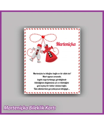 Marteniçka Bileklik Kartı - MR03