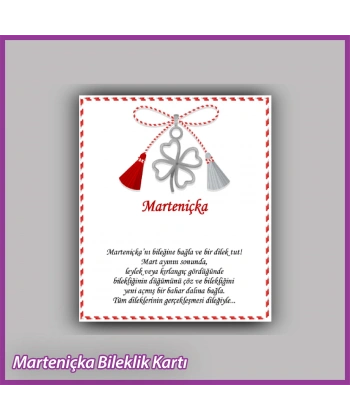 Marteniçka Bileklik Kartı - MR04