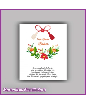Marteniçka Bileklik Kartı - MR05