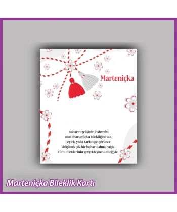 Marteniçka Bileklik Kartı - MR06
