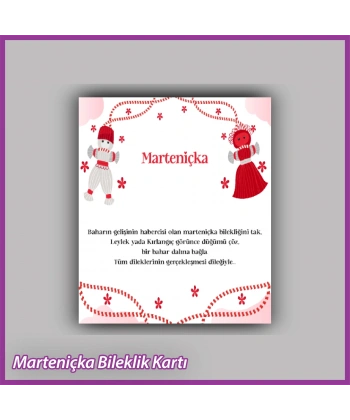 Marteniçka Bileklik Kartı - MR07