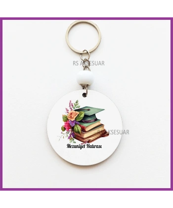 Mezuniyet Hatırası Baskılı Anahtarlık