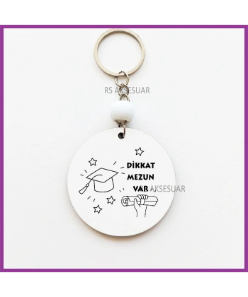 Mezuniyet Hatırası Baskılı Anahtarlık