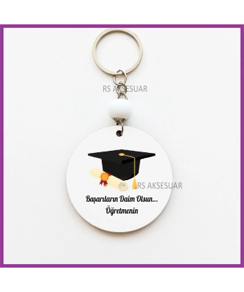 Mezuniyet Hatırası Baskılı Anahtarlık