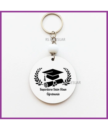 Mezuniyet Hatırası Baskılı Anahtarlık
