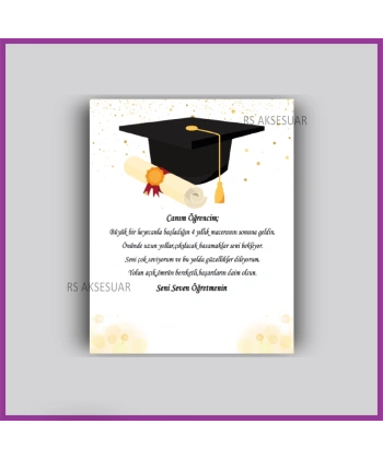 Mezuniyet Hatırası Hediyelik Bileklik Kartı