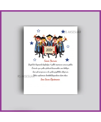 Mezuniyet Hatırası Hediyelik Bileklik Kartı