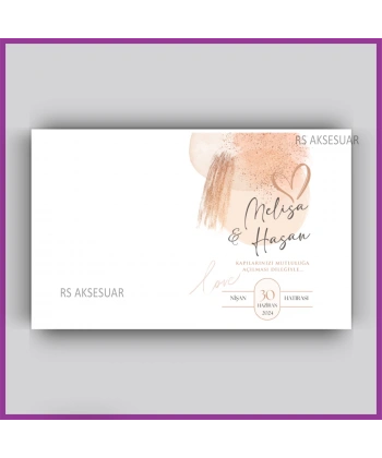 Nikah - Nişan Hediyelik Anahtarlık İsim Kartı