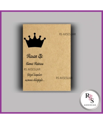 Nazar Boncuklu Sünnet Anahtarlık İsim Kartı - NA03