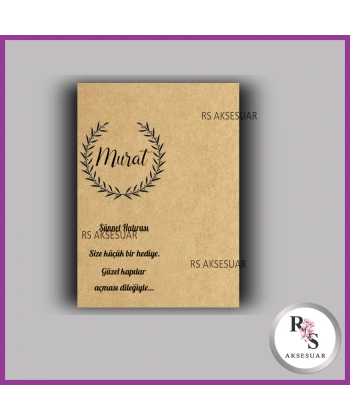 Nazar Boncuklu Sünnet Anahtarlık İsim Kartı - NA04