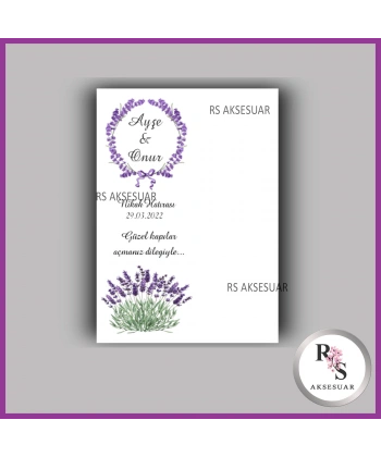 Nazar Boncuklu Anahtarlık Nikah - Kına İsim Kartı - NA43