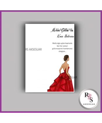 Nazar Boncuklu Anahtarlık Nikah - Kına İsim Kartı - NA46