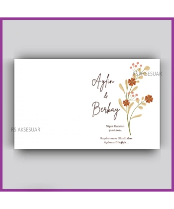 Nikah - Nişan Hediyelik Anahtarlık İsim Kartı